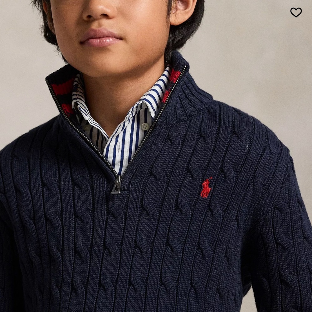Polo Ralph Lauren Boys Quarter-Zip Sweater